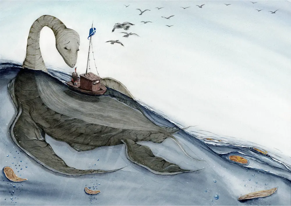 Nessie, het verborgen waterwezen. — illustratie 1